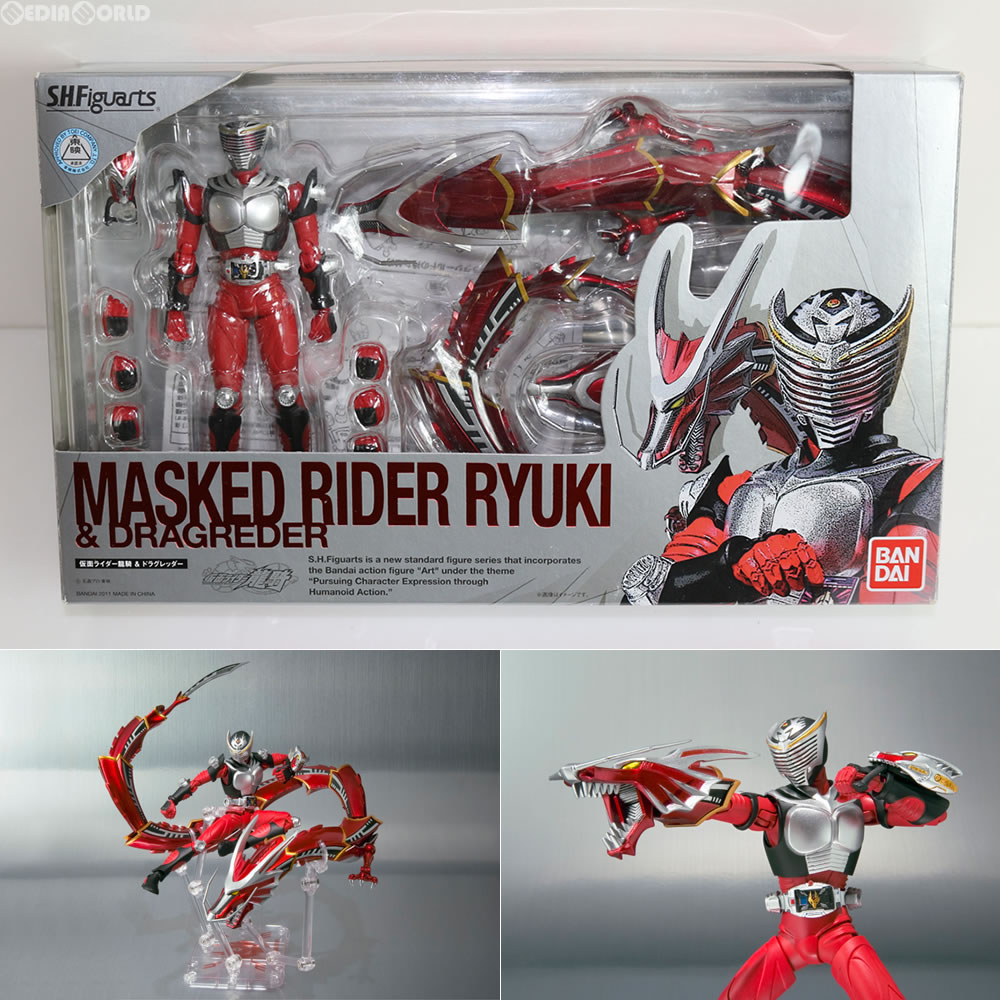 販売9 405円 中古即納 箱難あり S H Figuarts フィギュアーツ 仮面ライダー龍騎 ドラグレッダーセット 完成品 可動フィギュア バンダイ フィギュアスター